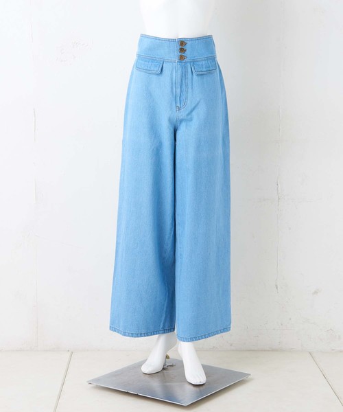 one after another NICE CLAUP（ワンアフターアナザーナイスクラップ）の「マリンデニムパンツ（デニムパンツ・レディース・ネイビー/ブルー・SMALL/MEDIUM）」の9枚目の写真
