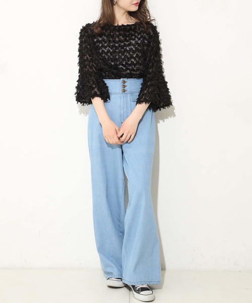 one after another NICE CLAUP（ワンアフターアナザーナイスクラップ）の「マリンデニムパンツ（デニムパンツ・レディース・ネイビー/ブルー・SMALL/MEDIUM）」の16枚目の写真