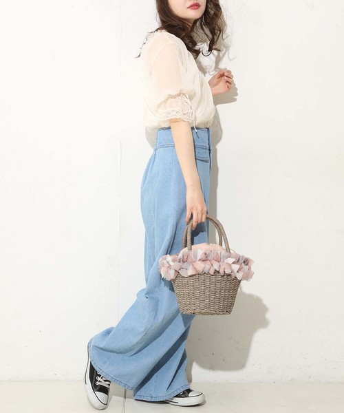 one after another NICE CLAUP（ワンアフターアナザーナイスクラップ）の「マリンデニムパンツ（デニムパンツ・レディース・ネイビー/ブルー・SMALL/MEDIUM）」の18枚目の写真