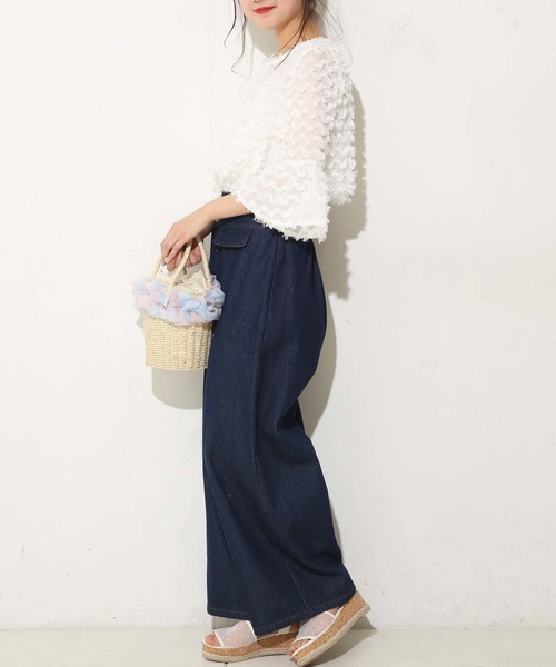 one after another NICE CLAUP（ワンアフターアナザーナイスクラップ）の「マリンデニムパンツ（デニムパンツ・レディース・ネイビー/ブルー・SMALL/MEDIUM）」の19枚目の写真