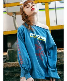 jouetie | ルーズネックローズロンT(Tシャツ/カットソー)