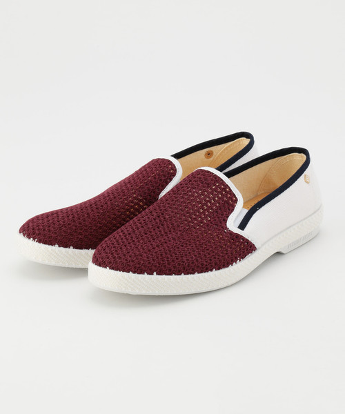 完成品好き Men S スリッポンrivieras リビエラ カラーブロックスリッポン 良好品