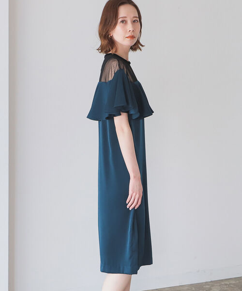 愛用 Beams By B Ming ドットチュールフリル 21ss D ワンピース ドレス Wetco Eg Com