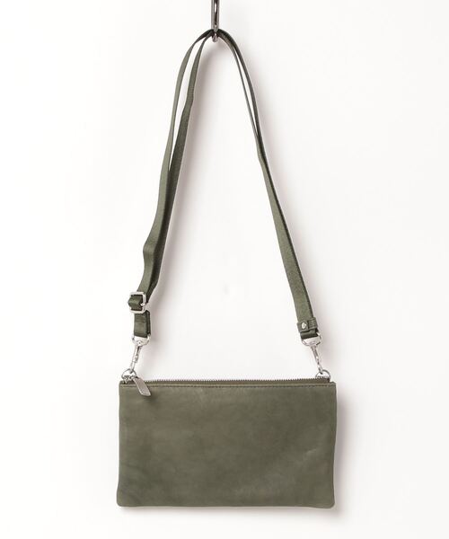 PATRICK STEPHAN（パトリックステファン）の「パトリック ステファン / Leather minimini sacoche 'shine'　ミニショルダー（ショルダーバッグ・メンズ・ライトブラウン/グレー系その他/オリーブ/ブラック×ブラック/ブラック×シルバー・FREE）」の5枚目の写真