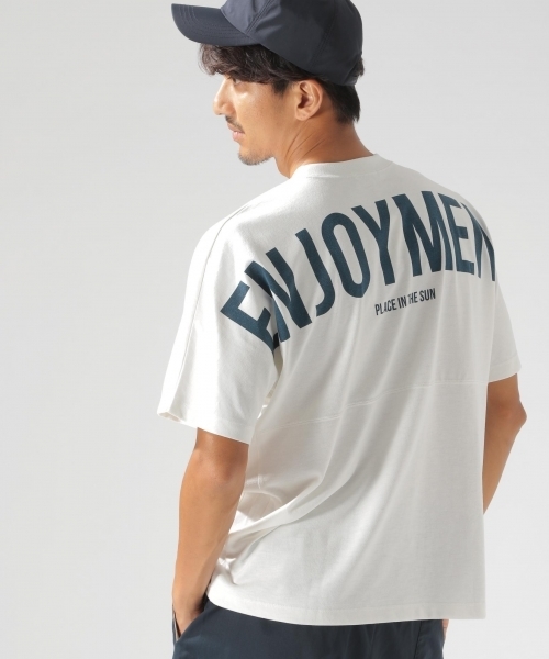 BAYFLOW（ベイフロー）の「ポリコットバックプリント S/S Tシャツ（Tシャツ/カットソー・メンズ・ホワイト/ネイビー/グレー・SMALL/MEDIUM/LARGE）」の2枚目の写真