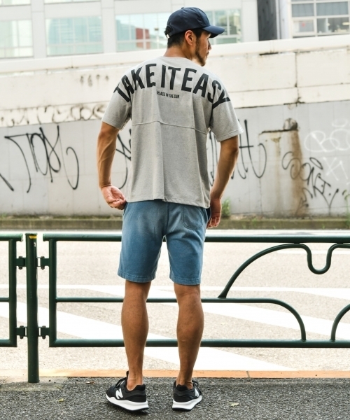 BAYFLOW（ベイフロー）の「ポリコットバックプリント S/S Tシャツ（Tシャツ/カットソー・メンズ・ホワイト/ネイビー/グレー・SMALL/MEDIUM/LARGE）」の6枚目の写真