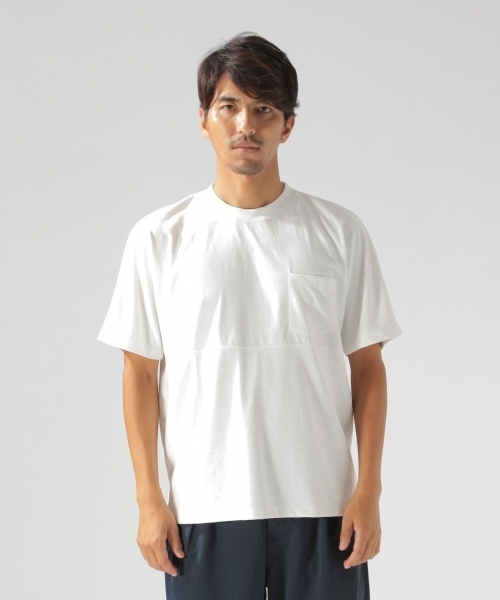 BAYFLOW（ベイフロー）の「ポリコットバックプリント S/S Tシャツ（Tシャツ/カットソー・メンズ・ホワイト/ネイビー/グレー・SMALL/MEDIUM/LARGE）」の15枚目の写真