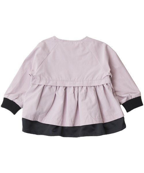 Otonato（オトナト）の「切り替えボリュームブルゾン（ノーカラージャケット・キッズ・ピンク/インディゴブルー・90/100/110/120/80/130/95/140）」の3枚目の写真