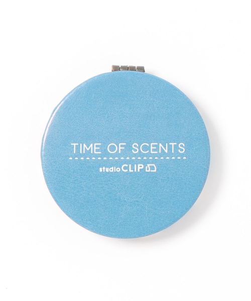studio CLIP(スタディオクリップ)の「2WAYコンパクトミラー《TIME OF SCENTS》(手鏡/コンパクト)」|スカイブルー