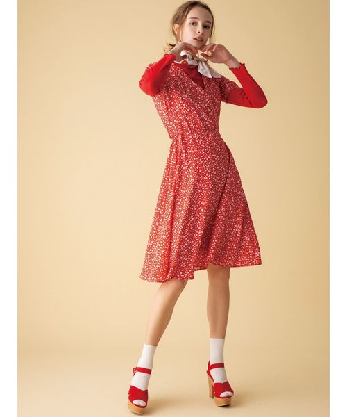 dazzlin（ダズリン）の「コルクヒールサンダル（サンダル・レディース・ブラック/レッド/ベージュ・SMALL/MEDIUM/LARGE）」の4枚目の写真