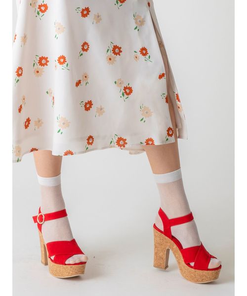 dazzlin（ダズリン）の「コルクヒールサンダル（サンダル・レディース・ブラック/レッド/ベージュ・SMALL/MEDIUM/LARGE）」の18枚目の写真