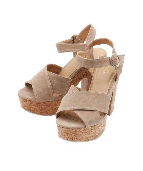 dazzlin（ダズリン）の「コルクヒールサンダル（サンダル・レディース・ブラック/レッド/ベージュ・SMALL/MEDIUM/LARGE）」の20枚目の写真