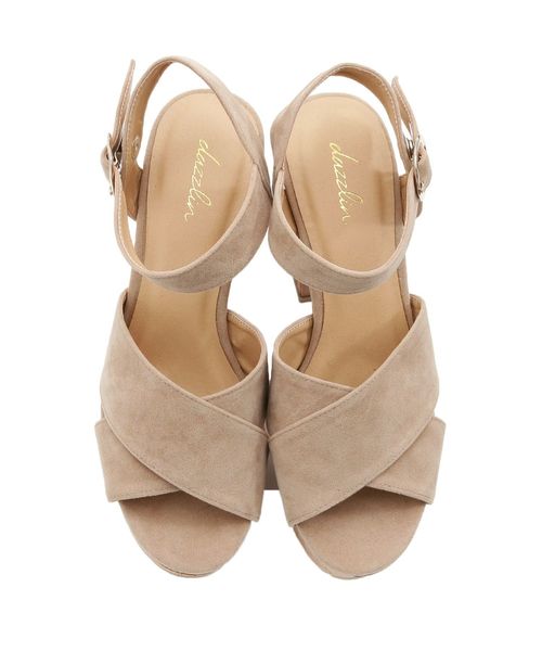 dazzlin（ダズリン）の「コルクヒールサンダル（サンダル・レディース・ブラック/レッド/ベージュ・SMALL/MEDIUM/LARGE）」の21枚目の写真