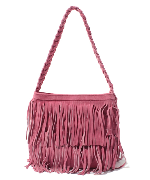 laule'a sunny side store(ラウレアサニーサイドストア)の「フリンジショルダーBag(ショルダーバッグ・レディース・ターコイズブルー/キャメル/ピンク・FREE)」の3枚目の写真