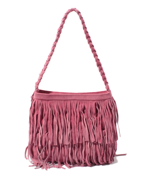 laule'a sunny side store(ラウレアサニーサイドストア)の「フリンジショルダーBag(ショルダーバッグ・レディース・ターコイズブルー/キャメル/ピンク・FREE)」の6枚目の写真