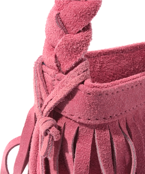 laule'a sunny side store(ラウレアサニーサイドストア)の「フリンジショルダーBag(ショルダーバッグ・レディース・ターコイズブルー/キャメル/ピンク・FREE)」の7枚目の写真