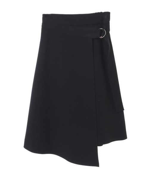 The Virgnia（ザ ヴァージニア）の「サイドベルトラップスカート（スカート・レディース・ブラック/ラベンダー・36/38）」の10枚目の写真