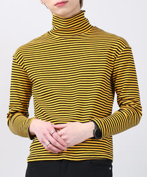 DING | DING/ボ－ダ－ハイネックロンT(Tシャツ/カットソー)