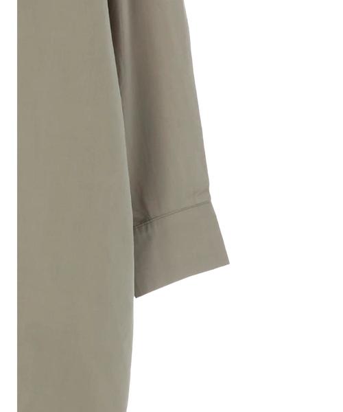 Editt by YECCA VECCA（エディットバイイェッカヴェッカ）の「・バックシャーリングシャツワンピース（ワンピース・レディース・ホワイト/ベージュ/カーキ・FREE）」の11枚目の写真