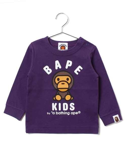 A BATHING APE(アベイシングエイプ)の「BABY MILO(Tシャツ/カットソー・キッズ・サックスブルー/パープル/イエロー/ホワイト・70/80/140/100/120/90/110/130)」の4枚目の写真
