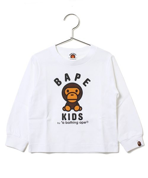 A BATHING APE(アベイシングエイプ)の「BABY MILO(Tシャツ/カットソー・キッズ・サックスブルー/パープル/イエロー/ホワイト・70/80/140/100/120/90/110/130)」の2枚目の写真