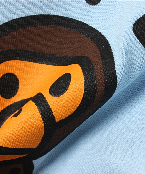 A BATHING APE(アベイシングエイプ)の「BABY MILO(Tシャツ/カットソー・キッズ・サックスブルー/パープル/イエロー/ホワイト・70/80/140/100/120/90/110/130)」の11枚目の写真
