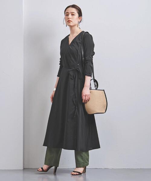 UNITED ARROWS（ユナイテッドアローズ）の「UBCS カシュクール 2WAY ワンピース◆（ワンピース・レディース・ブラック/ブラウン・FREE）」の2枚目の写真
