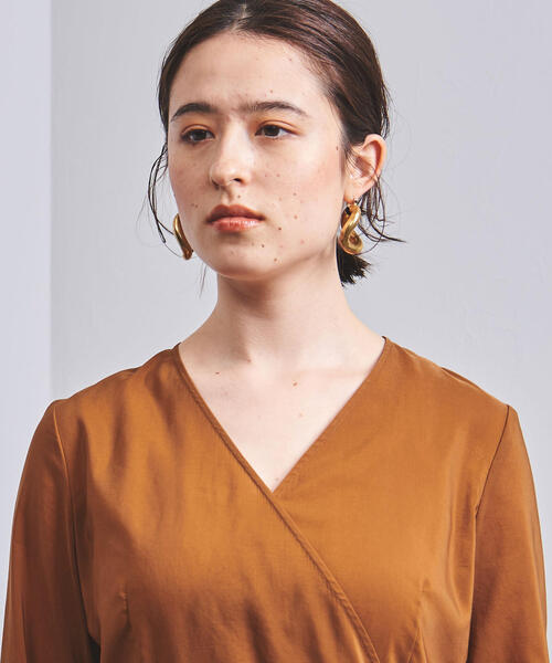 UNITED ARROWS（ユナイテッドアローズ）の「UBCS カシュクール 2WAY ワンピース◆（ワンピース・レディース・ブラック/ブラウン・FREE）」の11枚目の写真