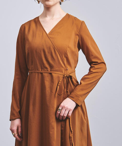 UNITED ARROWS（ユナイテッドアローズ）の「UBCS カシュクール 2WAY ワンピース◆（ワンピース・レディース・ブラック/ブラウン・FREE）」の12枚目の写真