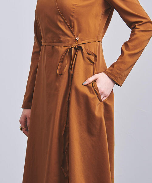 UNITED ARROWS（ユナイテッドアローズ）の「UBCS カシュクール 2WAY ワンピース◆（ワンピース・レディース・ブラック/ブラウン・FREE）」の13枚目の写真