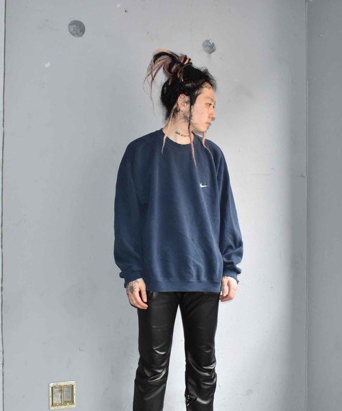 NIKE（ナイキ）の「【ヴィンテージ古着】90's NIKE/ナイキ ロゴ クルーネックスウェット（スウェット・メンズ・ネイビー・X-LARGE）」の4枚目の写真