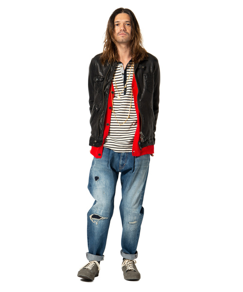 glamb（グラム）の「Hilary leather sneakers / ヒラリーレザー