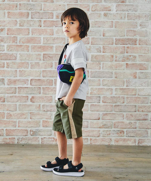 green label relaxing（グリーンレーベルリラクシング）の「【キッズ】〔吸水速乾〕GLRラインショーツ（その他パンツ・キッズ・ブラック/オリーブ・105cm/115cm/125cm/135cm）」の15枚目の写真