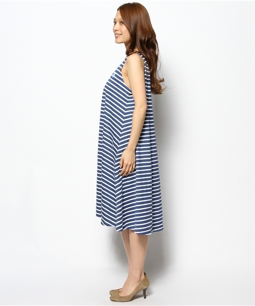 SHIPS for women（シップスフォーウィメン）の「ORCIVAL: フレアー ワンピース（ワンピース・レディース・ワイン/ブルー・ONE SIZE）」の5枚目の写真