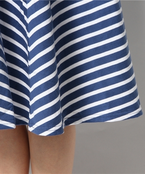 SHIPS for women（シップスフォーウィメン）の「ORCIVAL: フレアー ワンピース（ワンピース・レディース・ワイン/ブルー・ONE SIZE）」の9枚目の写真