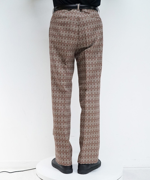 KAIKO（カイコー）の「KAIKO THE PREST SINGLE ARGYLE（スラックス・メンズ・ブラウン系その他・S/M）」の3枚目の写真