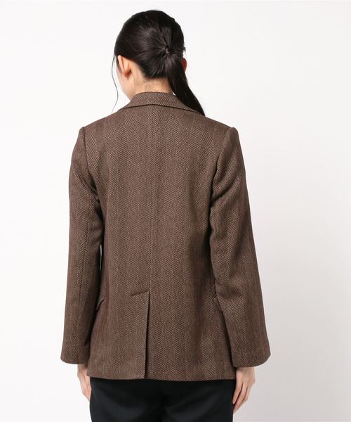 plage（プラージュ）の「SALT+ HERRINBORN WB ジャケット◆（テーラードジャケット・レディース・ブラウン/ホワイト系その他・FREE）」の5枚目の写真