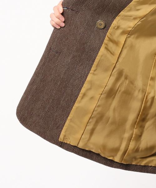 plage（プラージュ）の「SALT+ HERRINBORN WB ジャケット◆（テーラードジャケット・レディース・ブラウン/ホワイト系その他・FREE）」の6枚目の写真