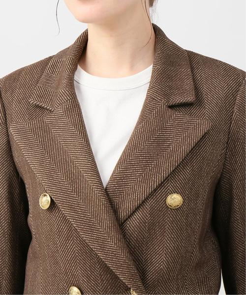 plage（プラージュ）の「SALT+ HERRINBORN WB ジャケット◆（テーラードジャケット・レディース・ブラウン/ホワイト系その他・FREE）」の7枚目の写真