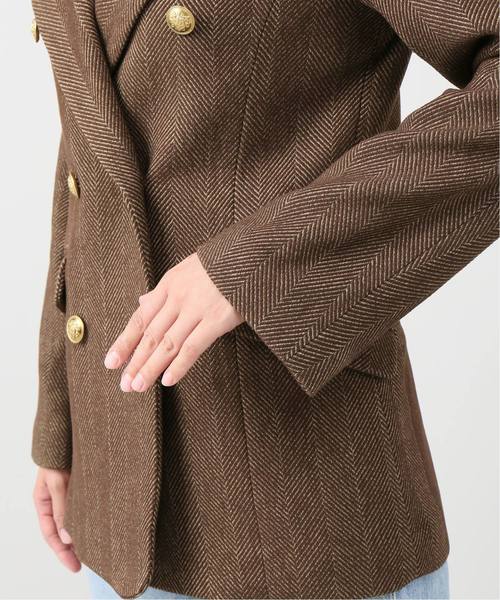 plage（プラージュ）の「SALT+ HERRINBORN WB ジャケット◆（テーラードジャケット・レディース・ブラウン/ホワイト系その他・FREE）」の10枚目の写真