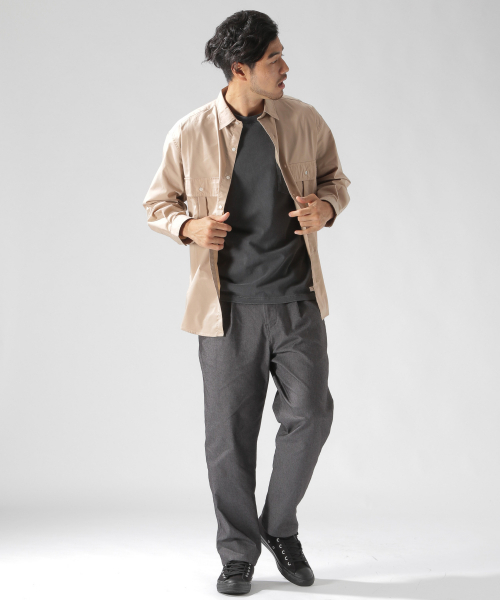 BAYFLOW（ベイフロー）の「TCワイドテーパーパンツ（その他パンツ・メンズ・ブラック/ベージュ/グレー・SMALL/MEDIUM/LARGE）」の9枚目の写真