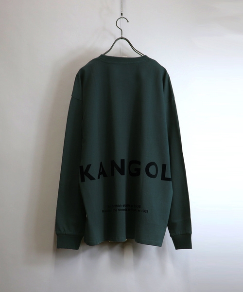 KANGOL（カンゴール）の「KANGOL / カンゴール ビッグロゴロンT（Tシャツ/カットソー・メンズ・ホワイト/ホワイト系その他/ブラック/ブラック系その他/ベージュ/ベージュ系その他/グリーン/グリーン系その他/ワイン/ホワイト系その他2/ブラック系その他2/ベージュ系その他2/グリーン系その他2/レッド系その他2/レッド系その他・M/L）」の13枚目の写真