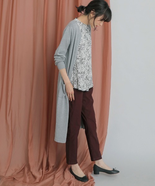 Bou Jeloud（ブージュルード）の「美脚ストレッチ◆ハイテンションタックパンツ（その他パンツ・レディース・チャコールグレー/ブラック/カーキ/ボルドー/キャメル/ライトカーキ/ベージュ・38/36/40）」の10枚目の写真