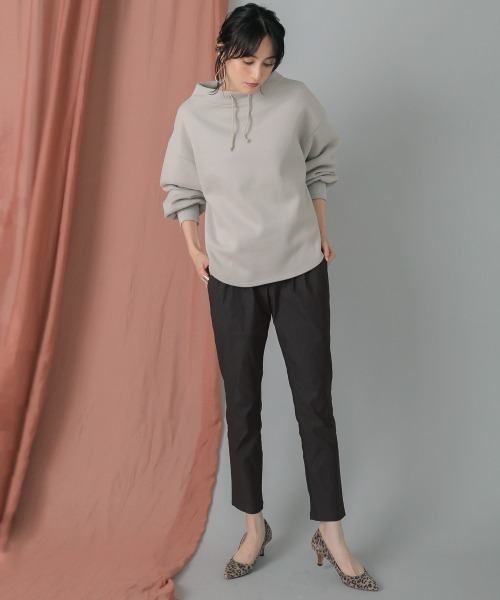 Bou Jeloud（ブージュルード）の「美脚ストレッチ◆ハイテンションタックパンツ（その他パンツ・レディース・チャコールグレー/ブラック/カーキ/ボルドー/キャメル/ライトカーキ/ベージュ・38/36/40）」の16枚目の写真