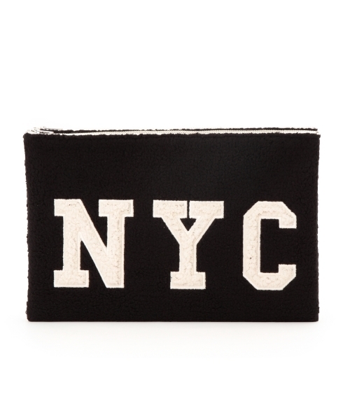 Ray BEAMS（レイビームス）の「◎MATATABI / "NYC" ボア クラッチバッグ（クラッチバッグ・レディース・オフホワイト/ブラック・ONE SIZE）」の21枚目の写真