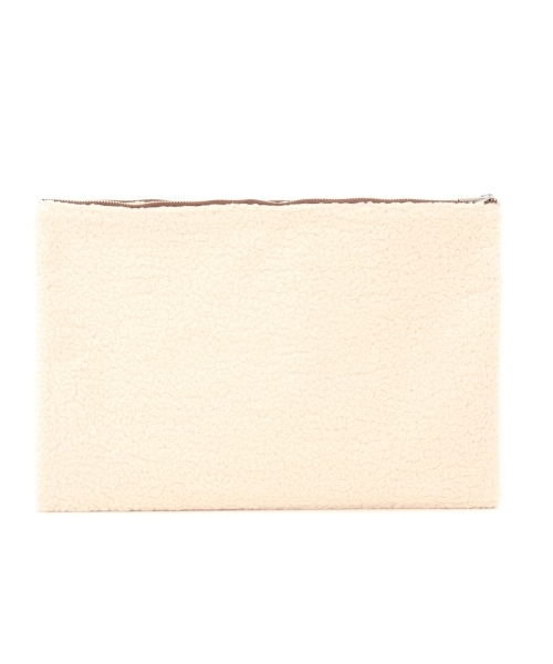 Ray BEAMS（レイビームス）の「◎MATATABI / "NYC" ボア クラッチバッグ（クラッチバッグ・レディース・オフホワイト/ブラック・ONE SIZE）」の11枚目の写真