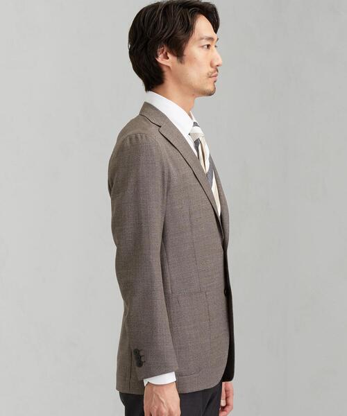 green label relaxing（グリーンレーベルリラクシング）の「[ レダ ] REDA メッシュ 無地 2B RG 2PP- ジャケット（テーラードジャケット・メンズ・ブラウン/ネイビー/ダークグレー・44/46/48/50/42）」の12枚目の写真