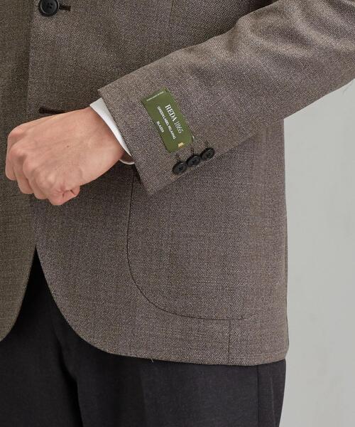 green label relaxing（グリーンレーベルリラクシング）の「[ レダ ] REDA メッシュ 無地 2B RG 2PP- ジャケット（テーラードジャケット・メンズ・ブラウン/ネイビー/ダークグレー・44/46/48/50/42）」の9枚目の写真