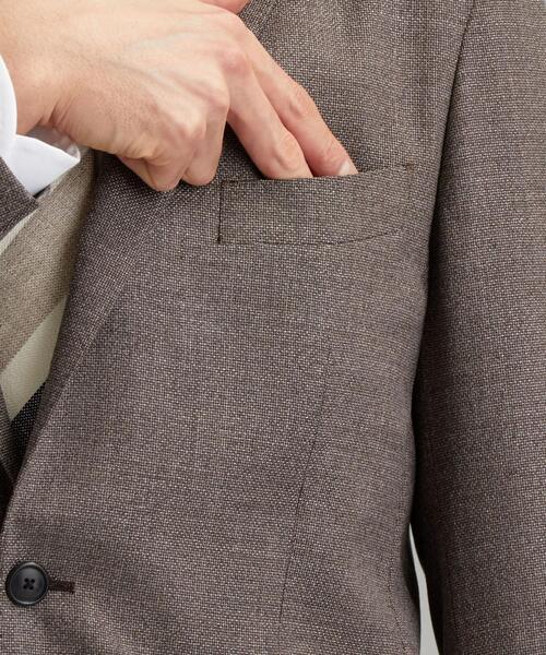 green label relaxing（グリーンレーベルリラクシング）の「[ レダ ] REDA メッシュ 無地 2B RG 2PP- ジャケット（テーラードジャケット・メンズ・ブラウン/ネイビー/ダークグレー・44/46/48/50/42）」の7枚目の写真