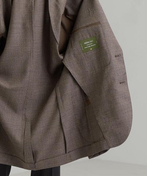 green label relaxing（グリーンレーベルリラクシング）の「[ レダ ] REDA メッシュ 無地 2B RG 2PP- ジャケット（テーラードジャケット・メンズ・ブラウン/ネイビー/ダークグレー・44/46/48/50/42）」の6枚目の写真